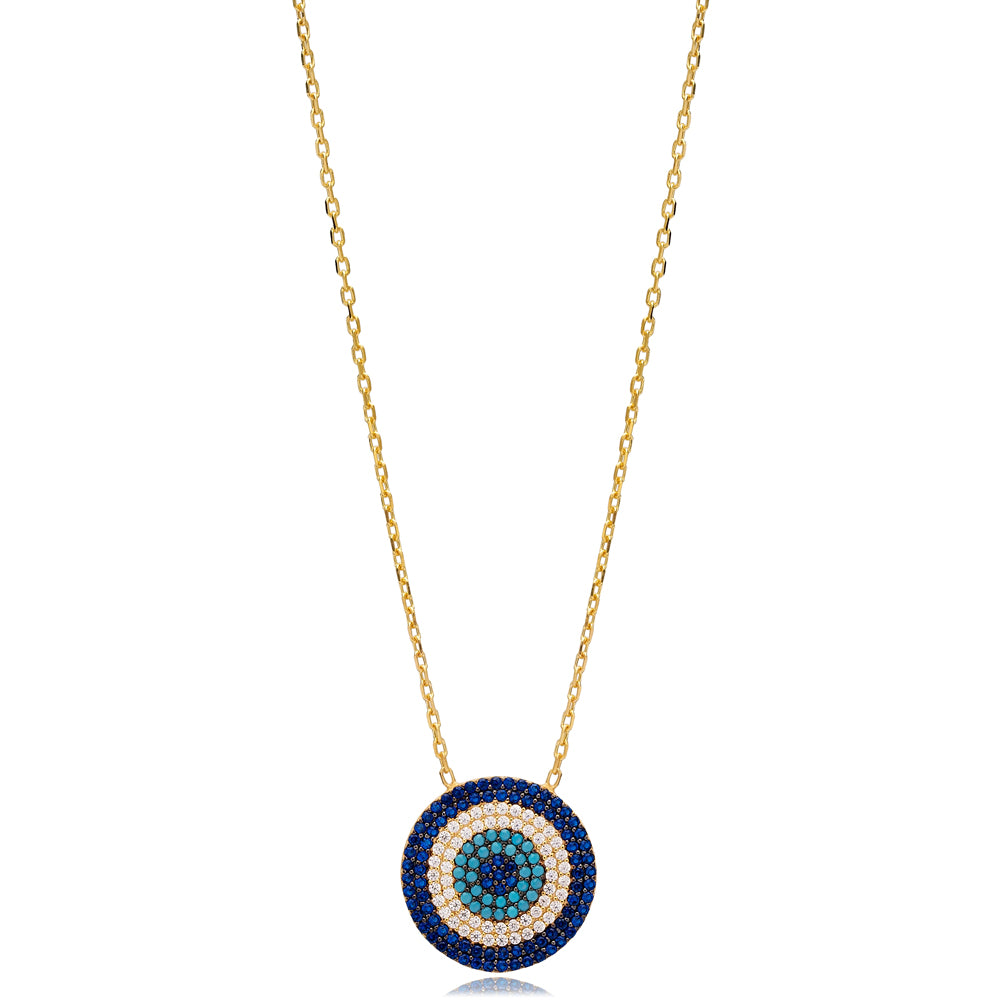 Celestial Gaze gemstone necklace inspired by cosmic forms