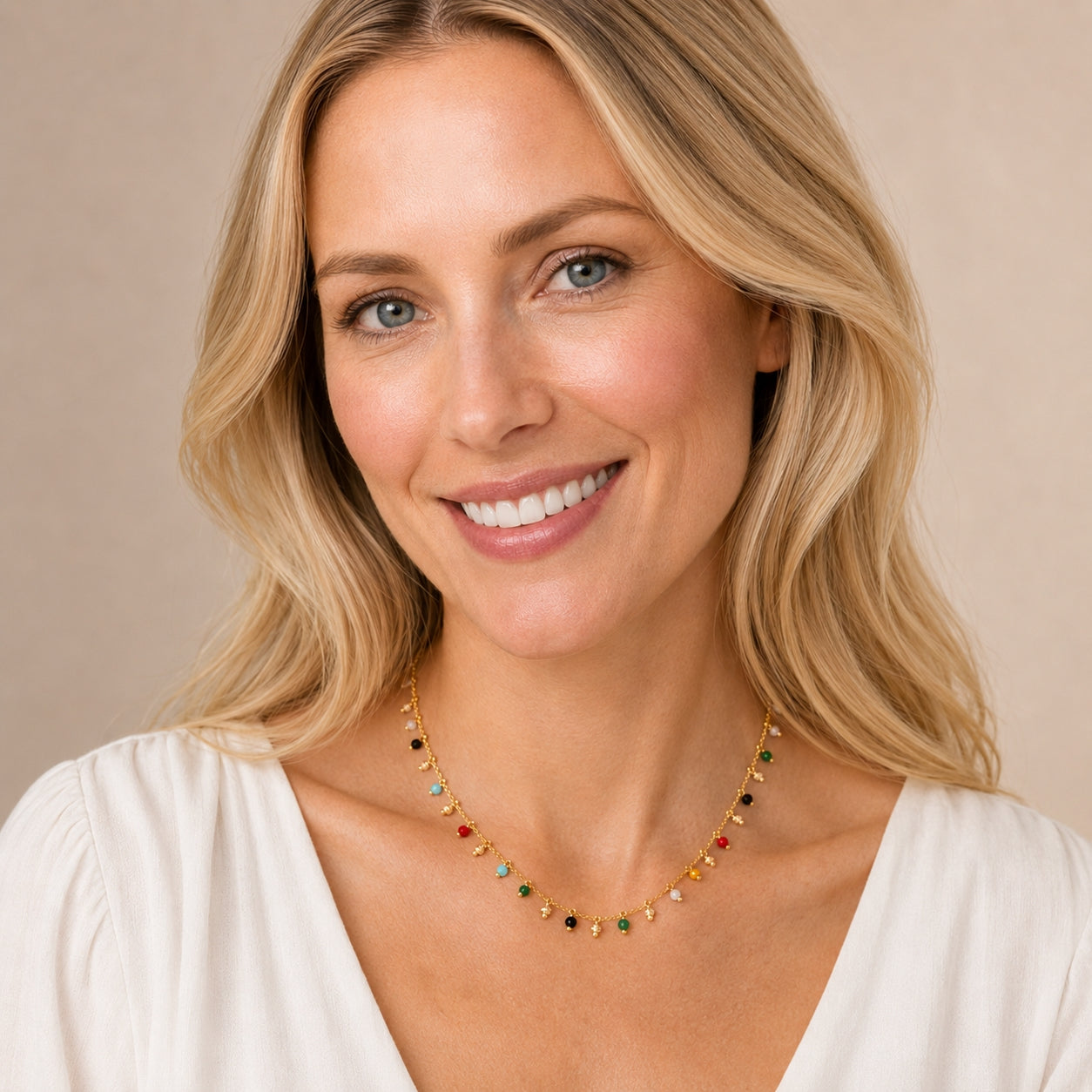 Celestial Gaze Shaker Multicolor Necklace