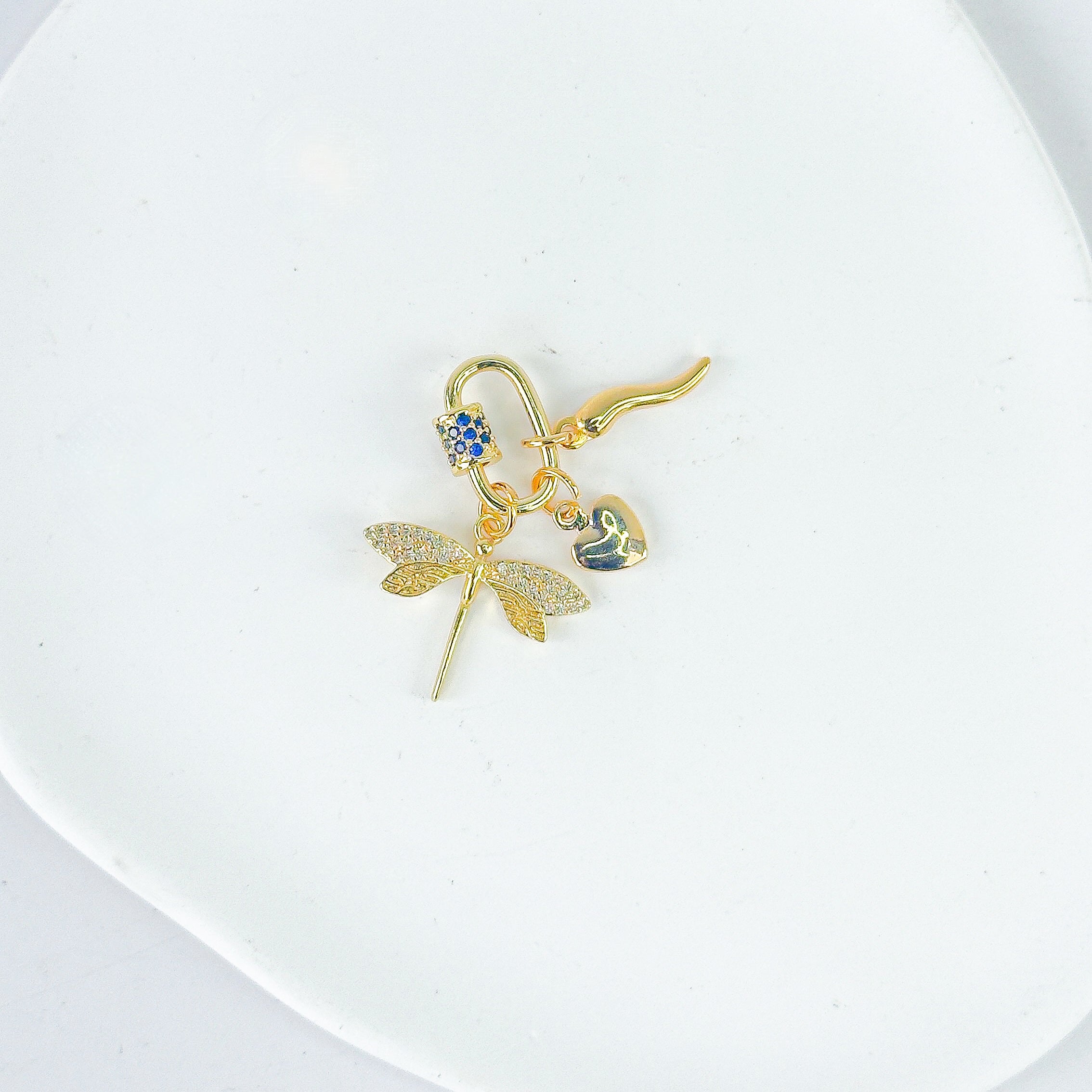 Dreamweaver Necklace in Aurora Drift, gold plated, handcrafted gemstone necklace Singapore