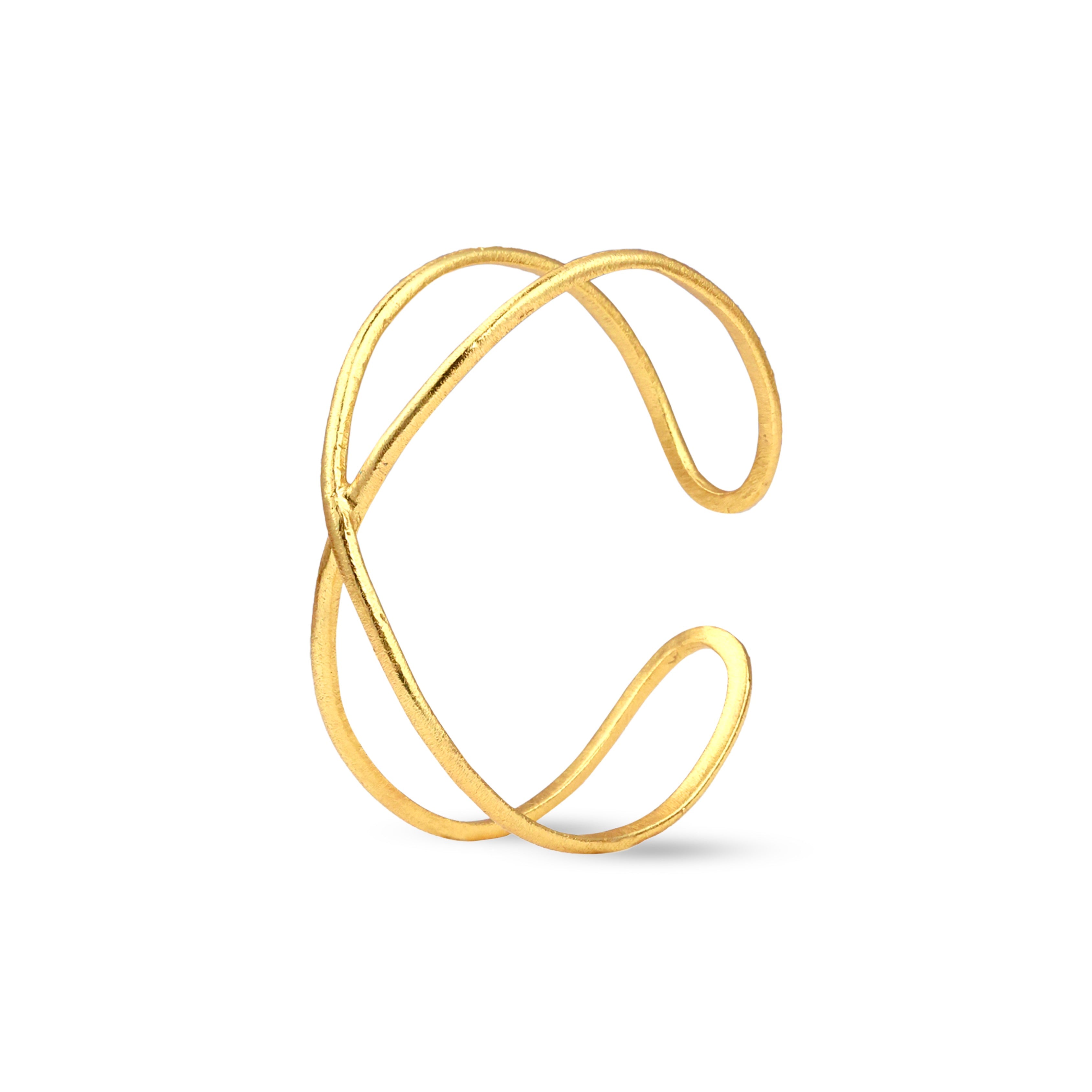 Gen-X Cuff, gold plated, handcrafted gemstone bracelets Singapore