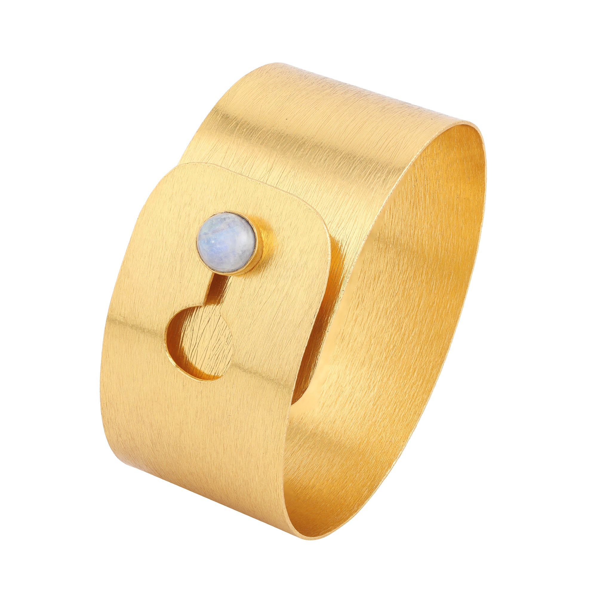 Secret Passage Wide Cuff in Moonstone