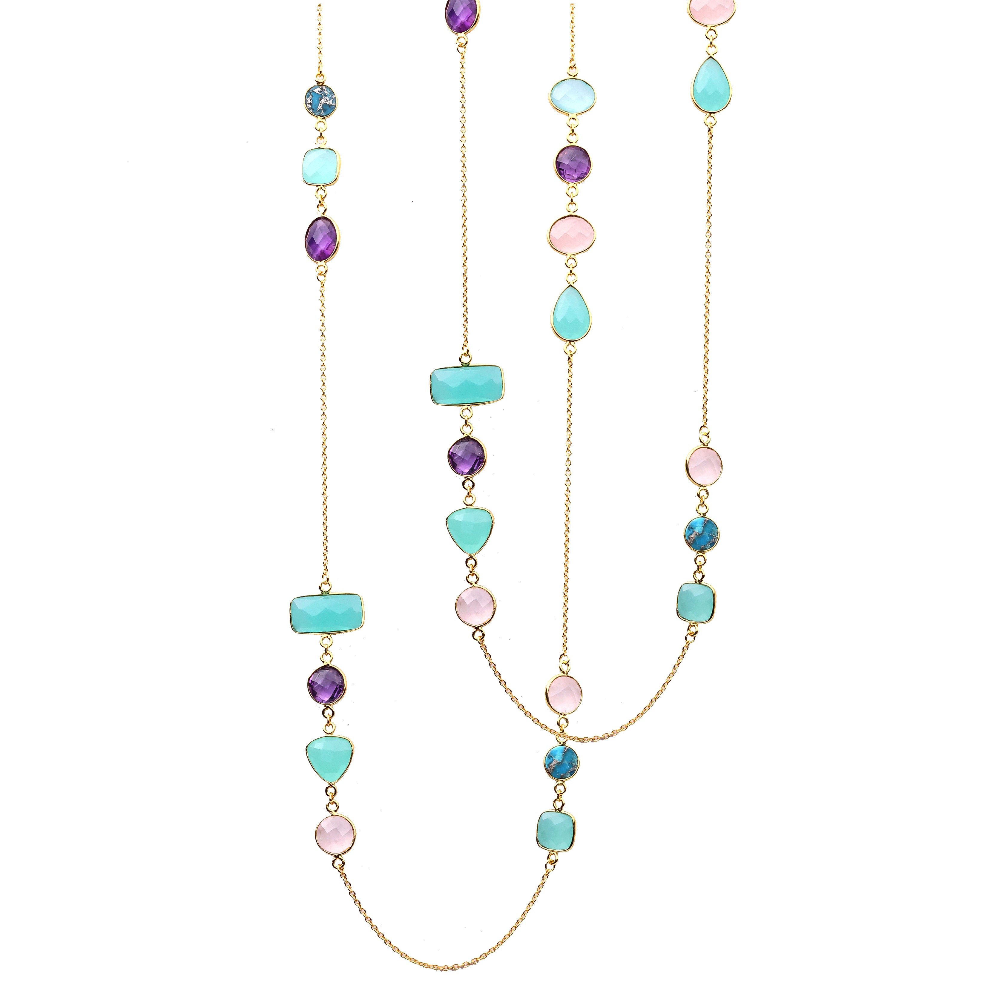 Uber Rani gemstone necklace designed for regal elegance