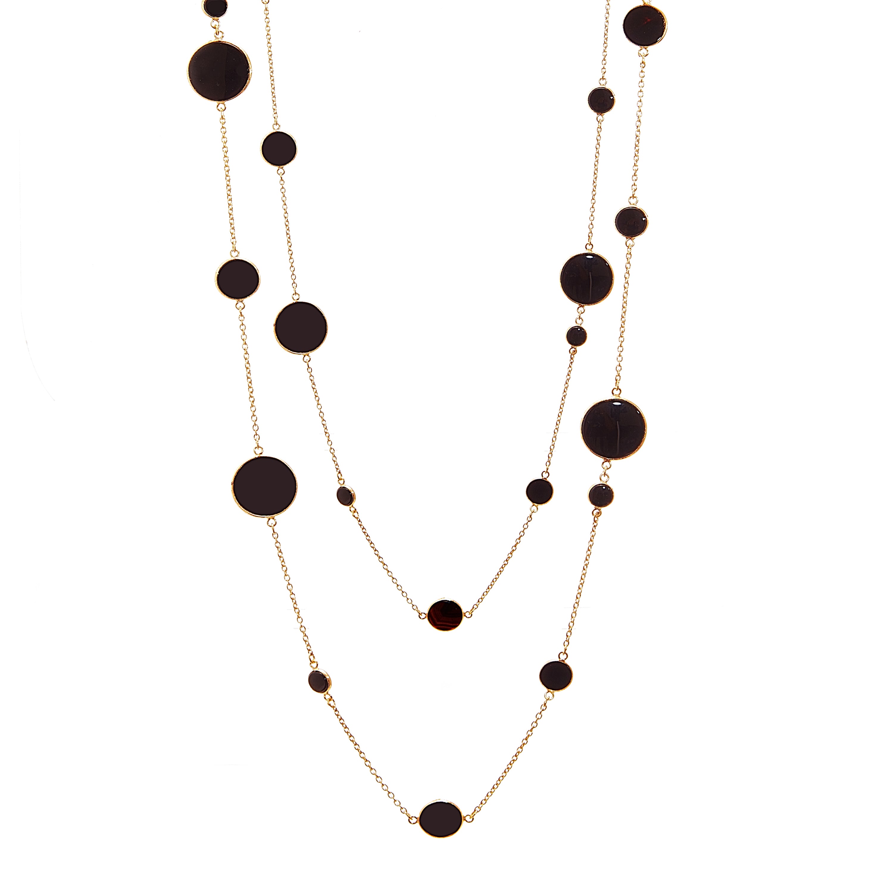 Handcrafted luxury gemstone necklace with bold statement design
