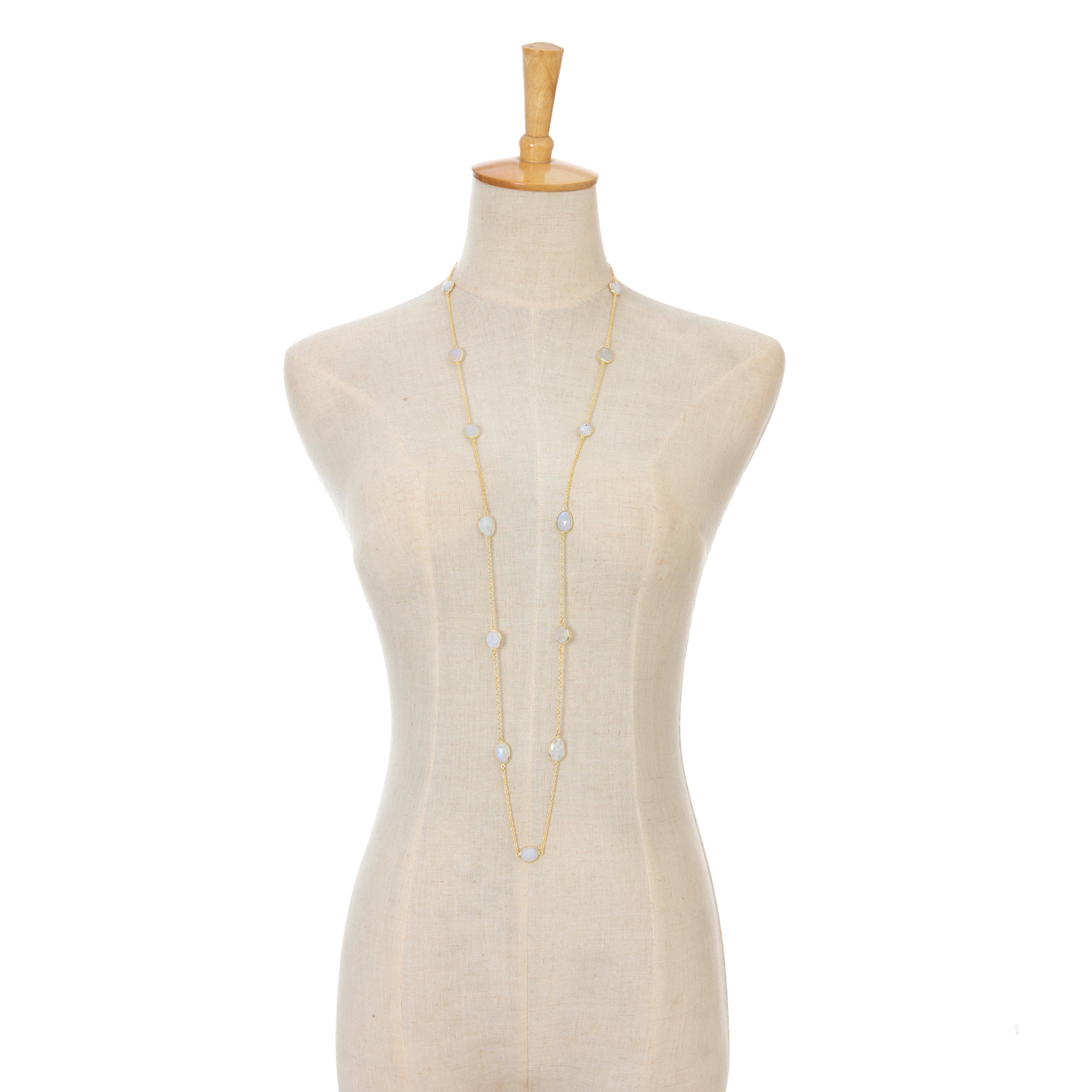 Moonstone Station Necklace