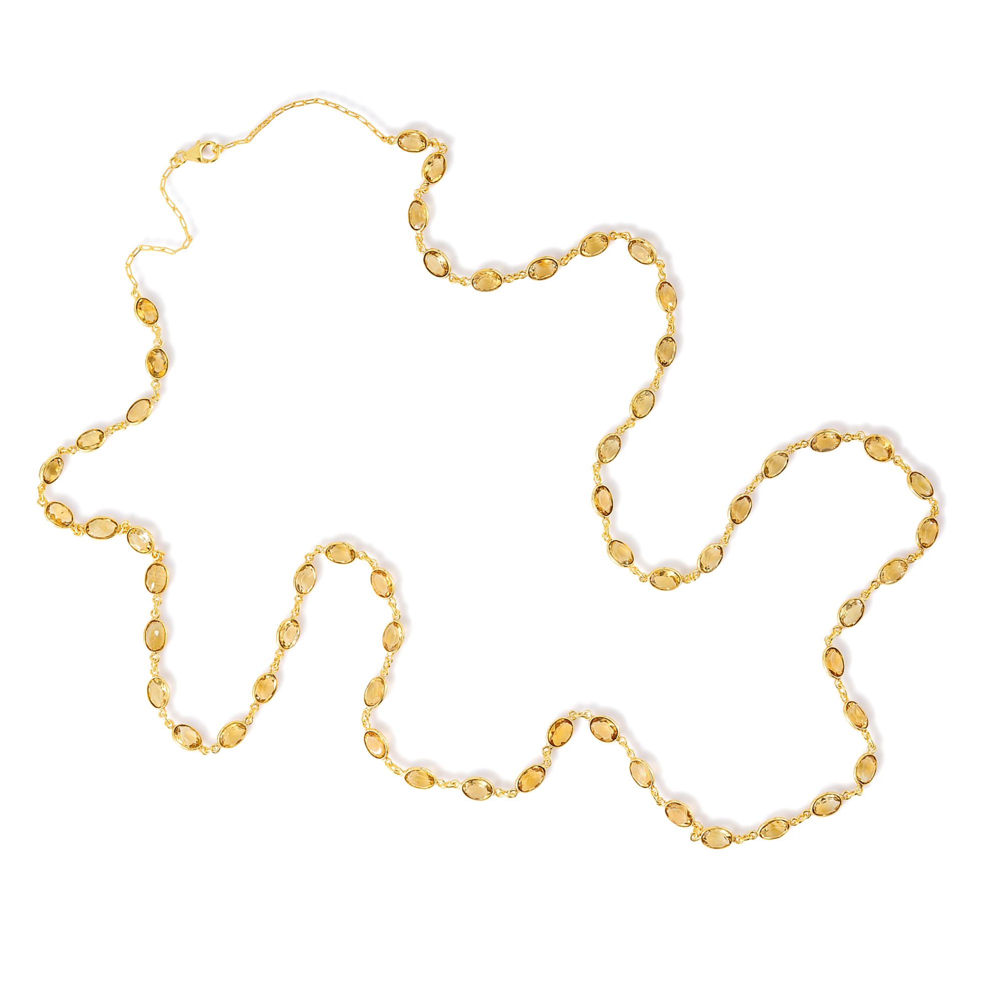 Bezel Set Citrine Necklace in Citrine, gold plated, handcrafted gemstone necklace Singapore
