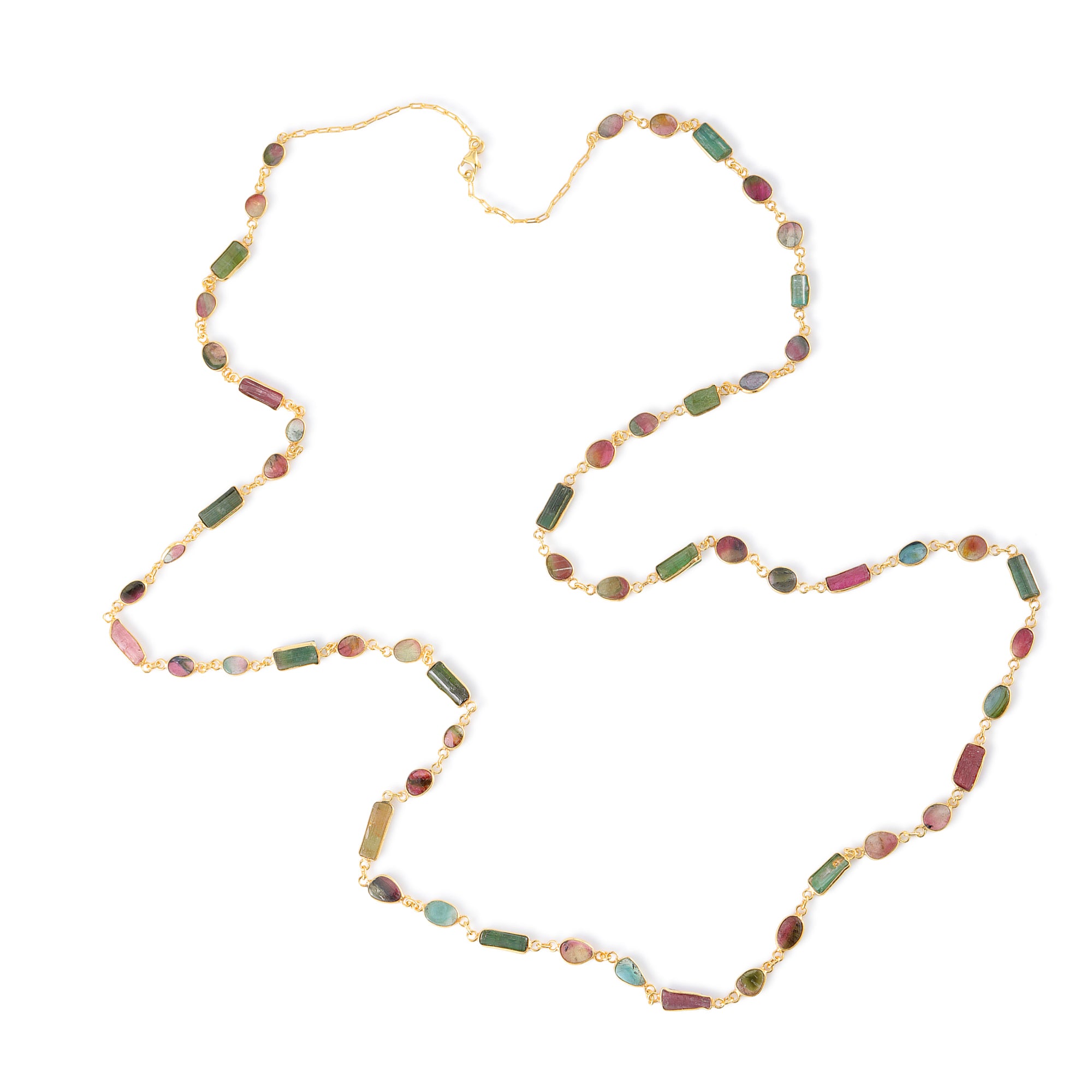 Uncut Tourmaline Necklace