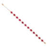 Bracelet - Ruby & White Topaz Bracelet