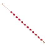Bracelet - Ruby & White Topaz Bracelet