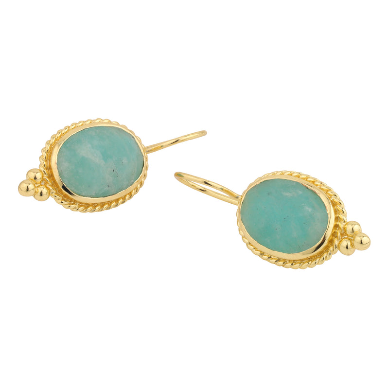 Earrings - Alia in Amazonite