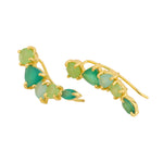 Earrings - Climbers in Greens