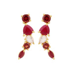 Earrings - Climbers in Reds