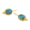 Earrings - Alia in Copper Turquoise