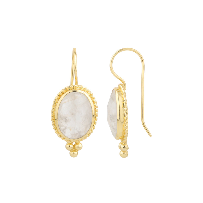 Earrings - Alia in Moonstone