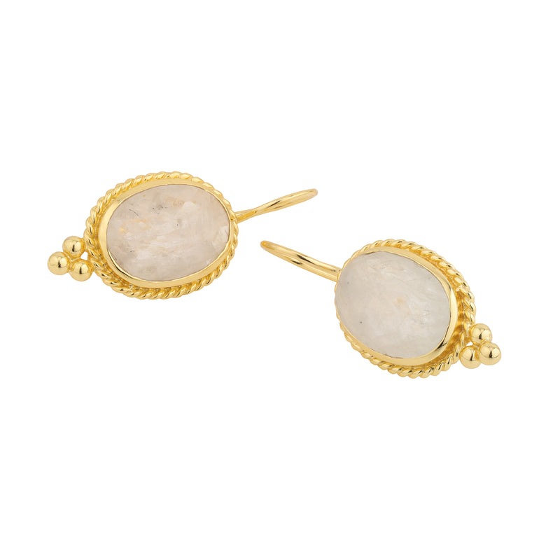 Earrings - Alia in Moonstone