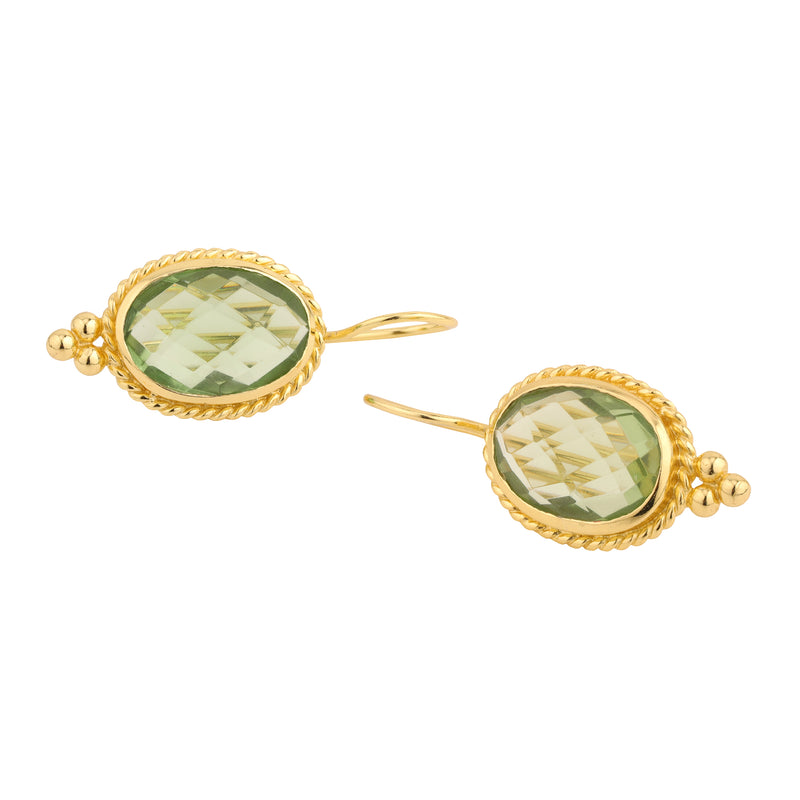 Earrings - Alia in Prasiolite