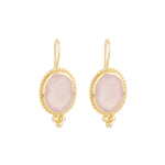 Earrings - Alia in Rose Quartz