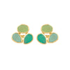 Earrings - Cluster in Greens