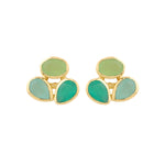 Earrings - Cluster in Greens