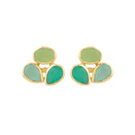 Earrings - Cluster in Greens