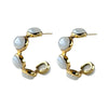 Earrings - Bubble Hoop in Moonstone