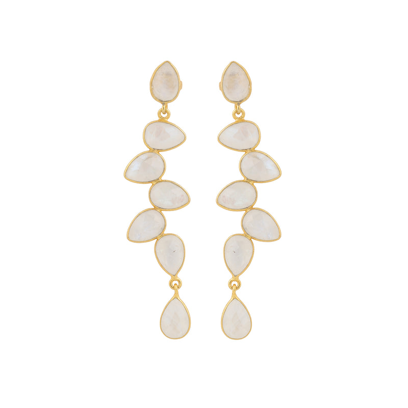 Earrings - Moonstone Chandelier