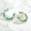 Earrings  - Open Gemstone Hoops