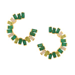 Earrings  - Open Gemstone Hoops