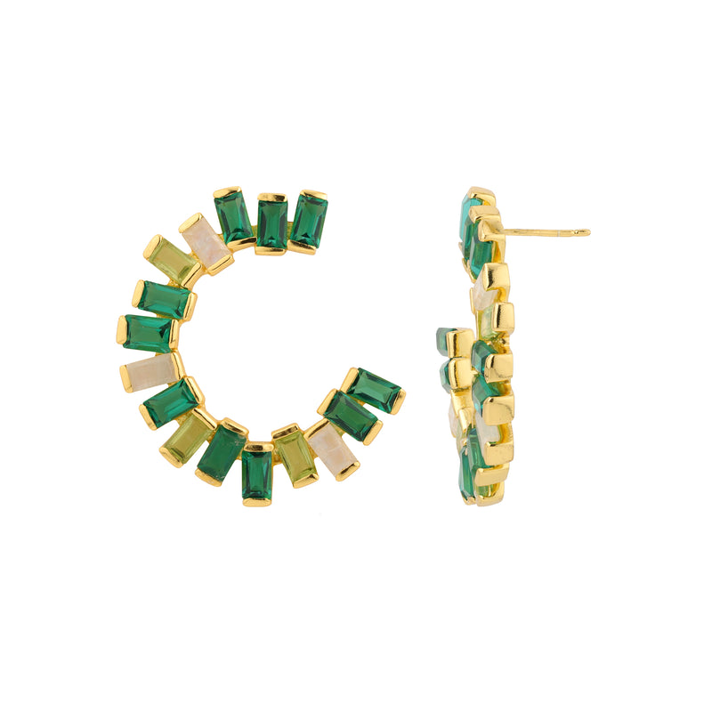 Earrings  - Open Gemstone Hoops