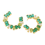 Earrings  - Open Gemstone Hoops