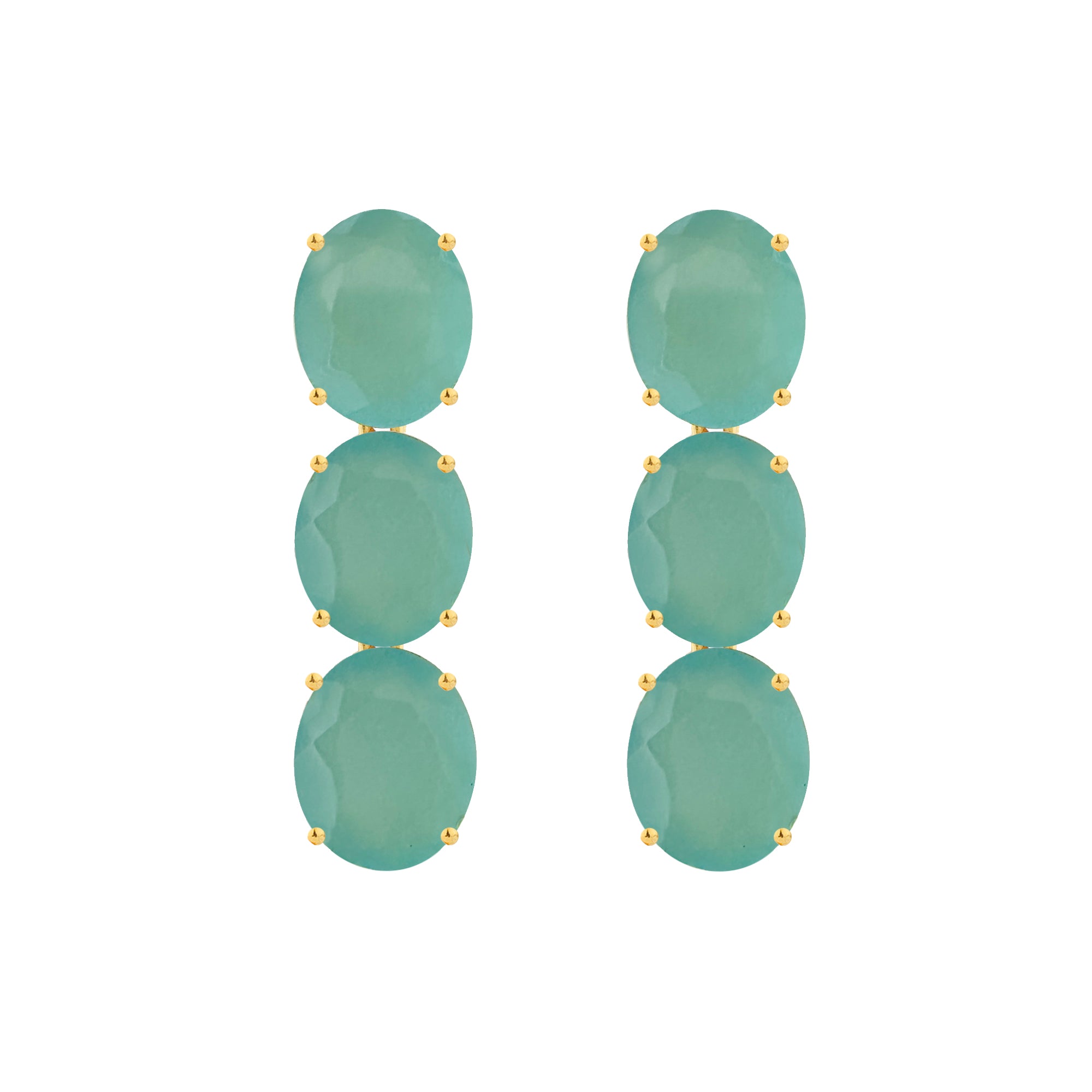 Designer gemstone earrings with bold contemporary appeal