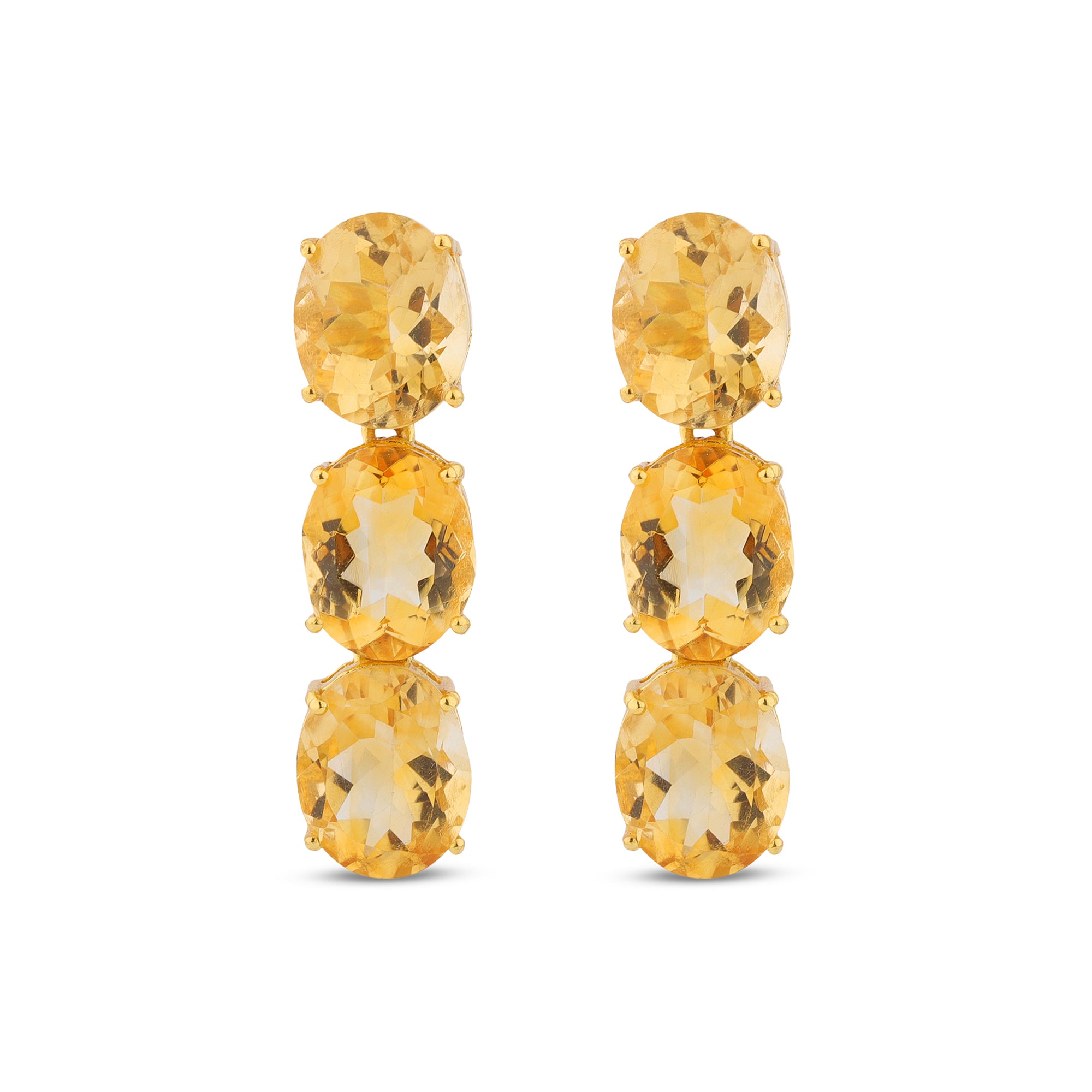 Contemporary gemstone earrings with statement appeal