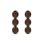 Earrings - Smoky Quartz Trio