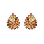 Earrings - Tourmaline Pear Cluster