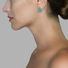 Earrings - Blue Topaz Pear Shaped Cluster