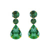 Earrings - Indicolite Quartz & Green Quartz Trio