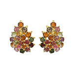 Earrings - Tourmaline Pear Cluster