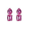 Earrings - Pink Topaz Double Drops