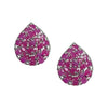 Earrings - Ruby Teardrops