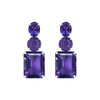 Earrings - Amethyst Trio