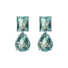 Earrings - Aquamarine Double Drops