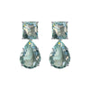 Earrings - Aquamarine Double Drops