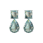 Earrings - Aquamarine Double Drops