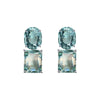 Earrings - Aquamarine Double Drops