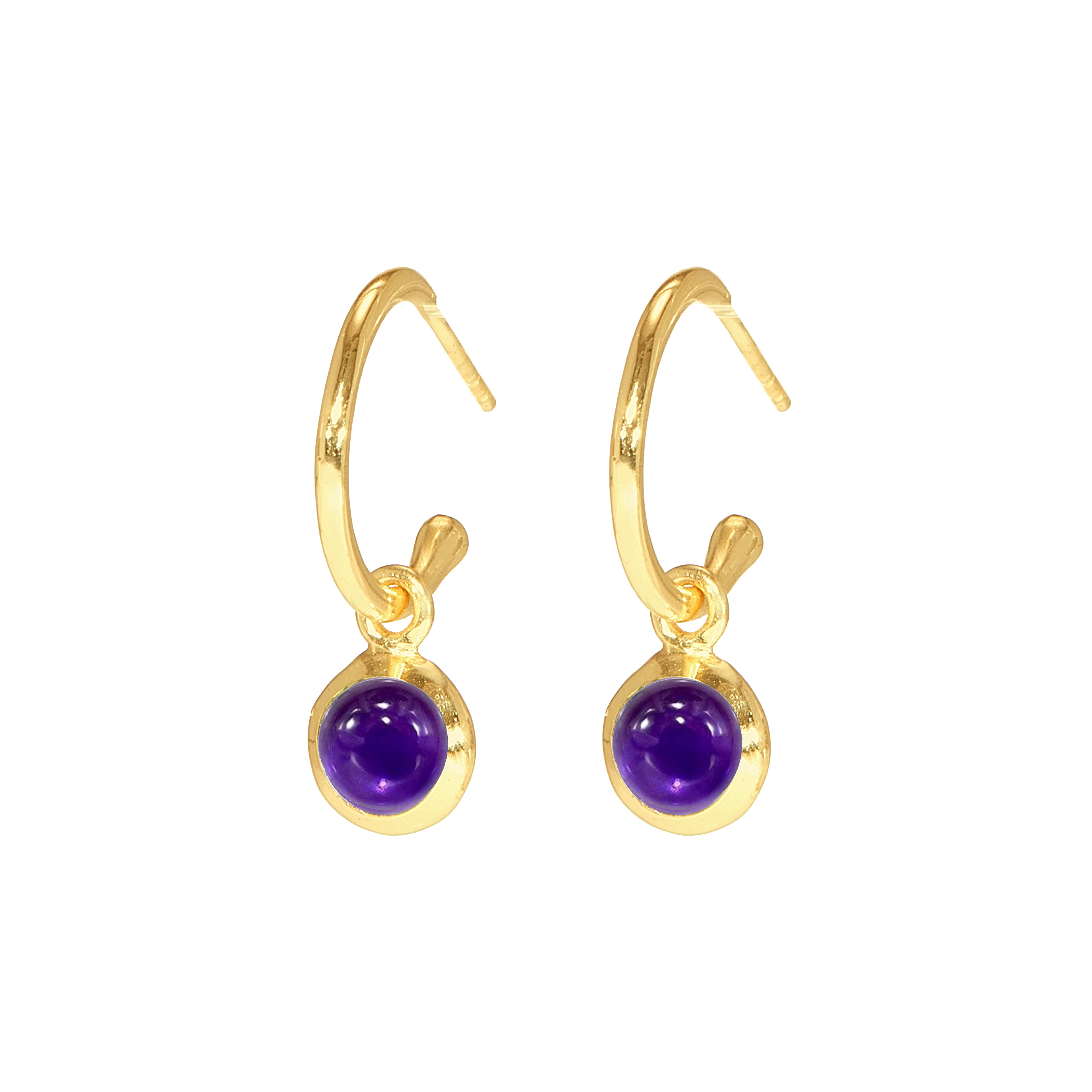 Statement gemstone earrings with contemporary elegance