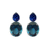 Earrings - Tanzanite & Indicolite Quartz