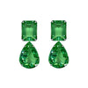 Earrings - Green Quartz Double Drops