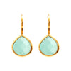 Earrings - Aqua Chalcedony Teardrops