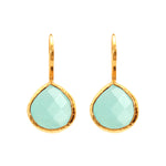 Earrings - Aqua Chalcedony Teardrops