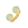 Ring - Gemini - Aqua Chalcedony