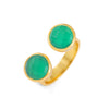 Ring - Gemini - Green Onyx